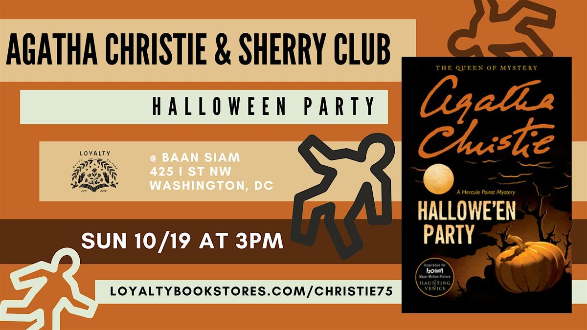 Agatha Christie + Sherry Club Chats Halloween Party