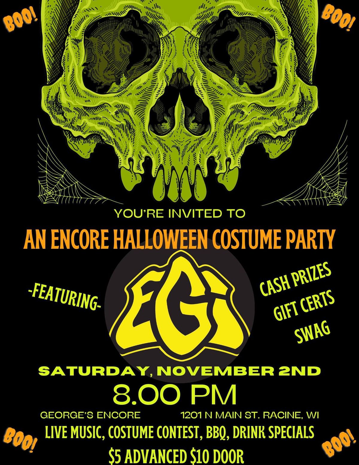 Encore Halloween party With EGI @ Georges