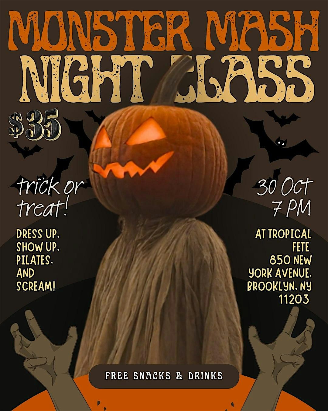 Monster Mash Night Pilates Class
