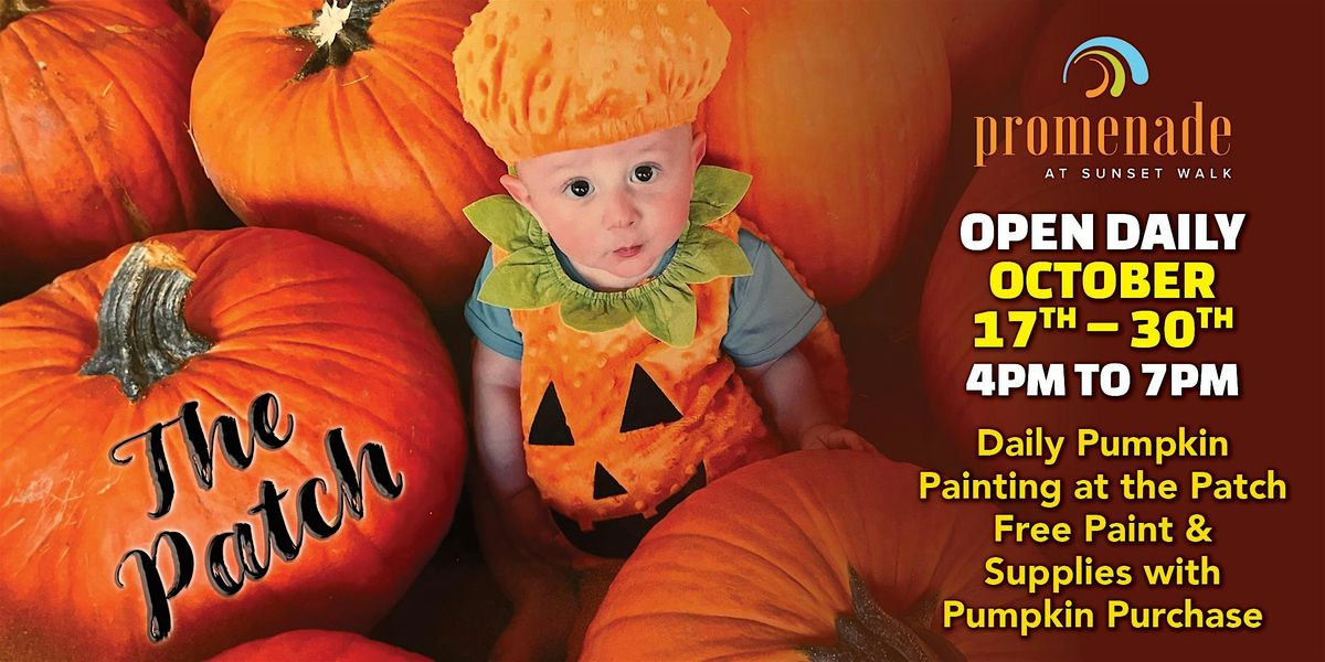 "The Patch" and Pumpkin Painting - Sunset Walk - Open Daily Oct. 17 thru 30