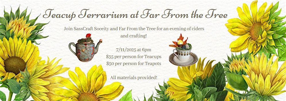 Adorably Dark Teacup\/Teapot Terrariums at FFTT