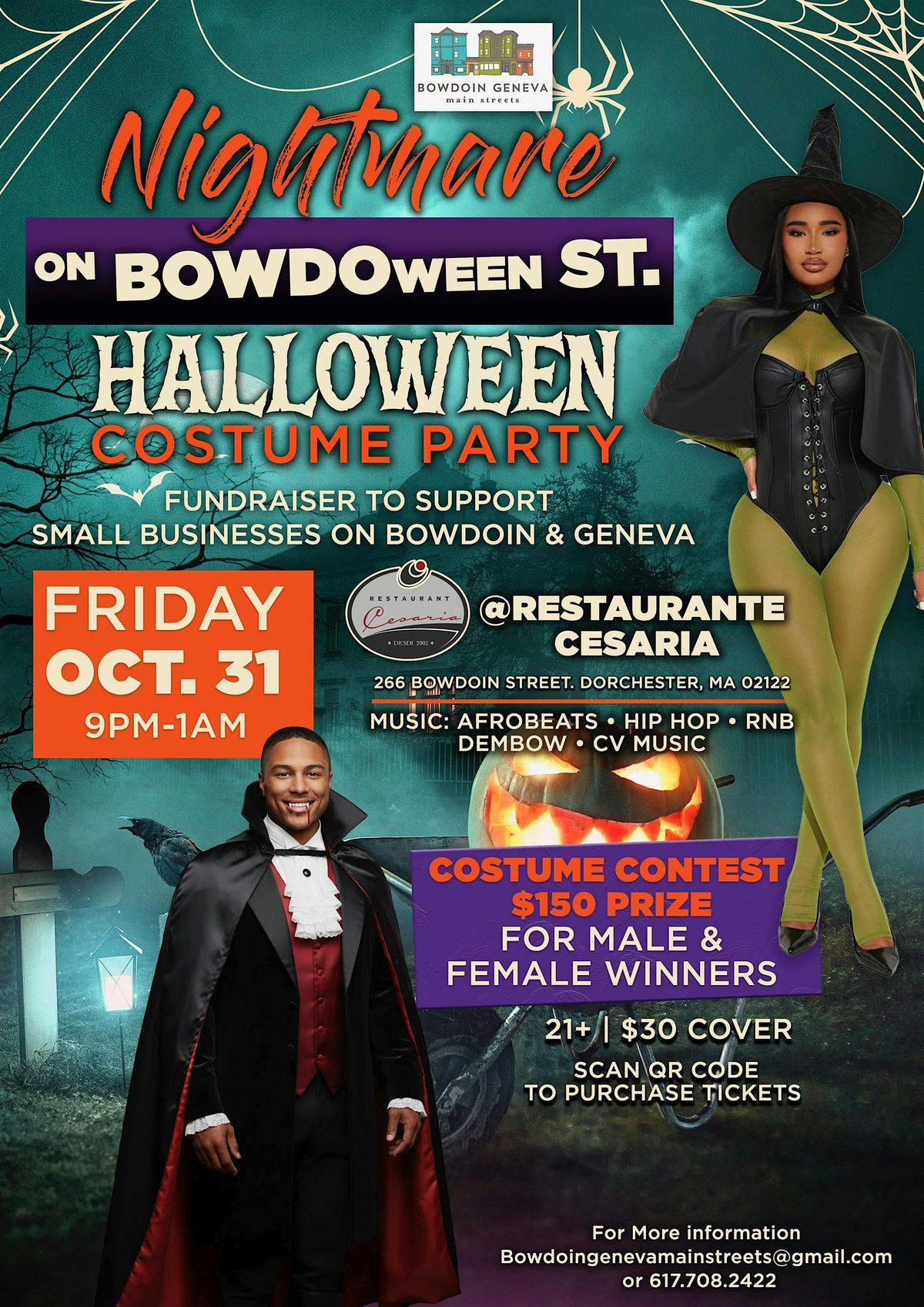 Nightmare on BOWDOween St - Halloween Adult Costume Party