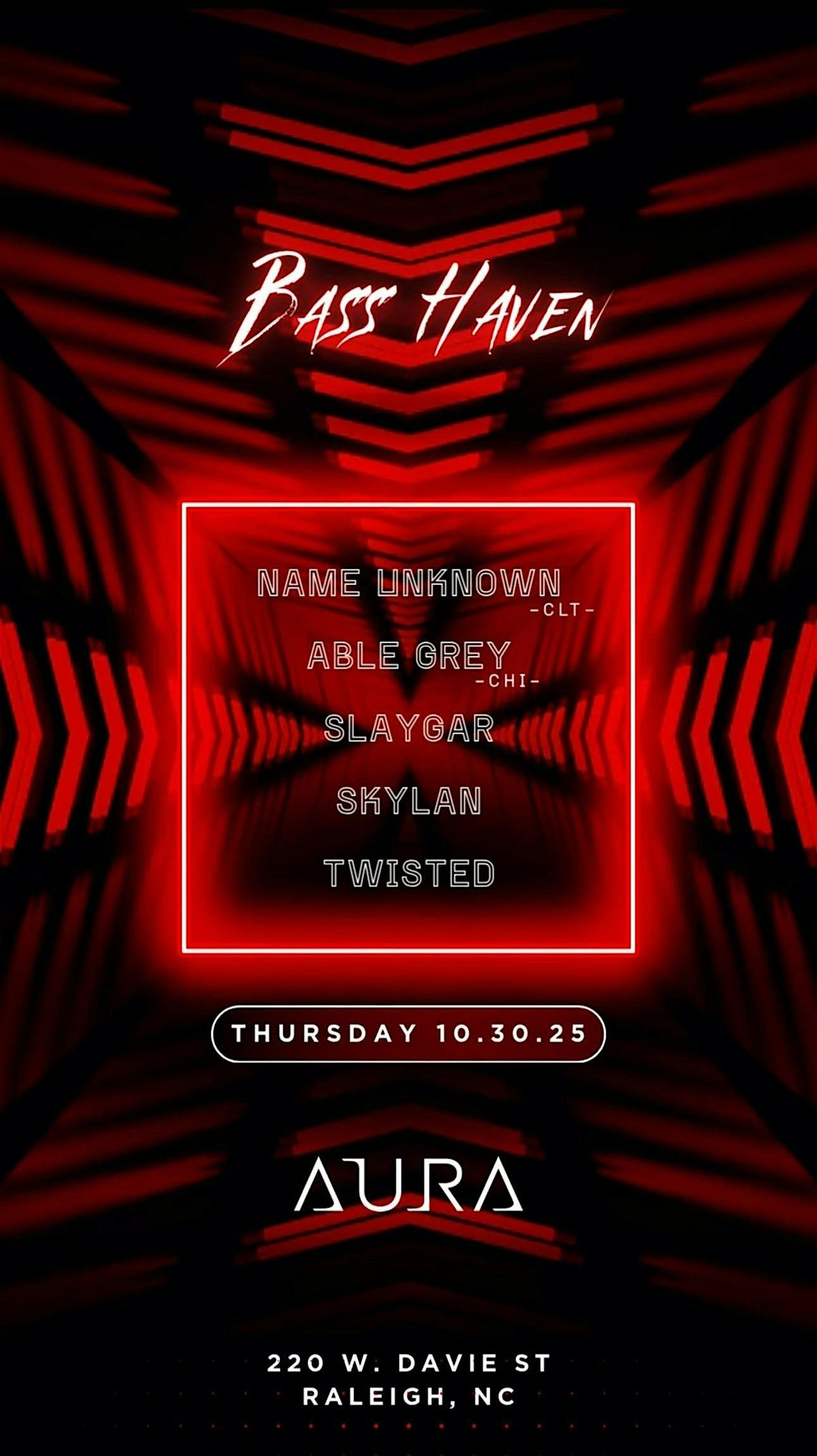 Bass Haven: Name Unknown, Able Grey, Slaygar, Skylan, Twisted