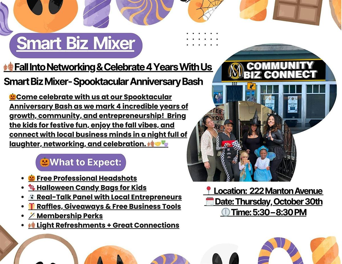 Smart Biz Mixer: Spooktacular Anniversary Bash