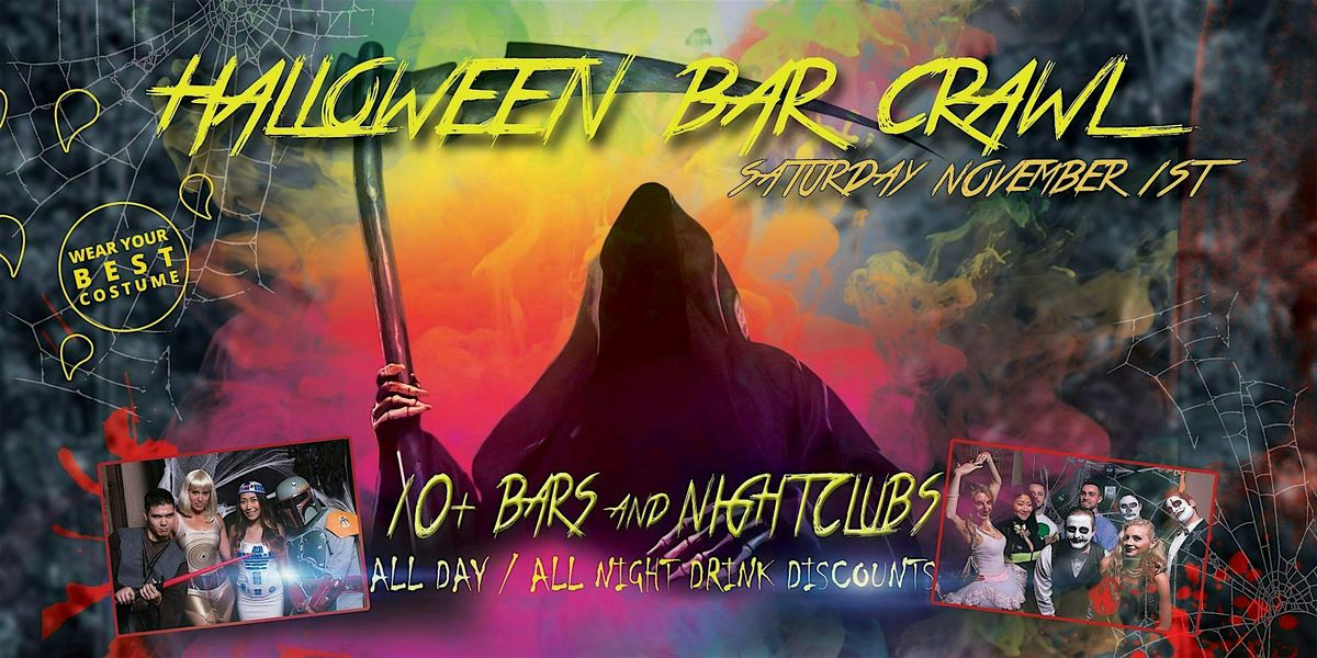 SACRAMENTO HALLOWEEN BAR CRAWL - 10+ Bars - Nov 1st