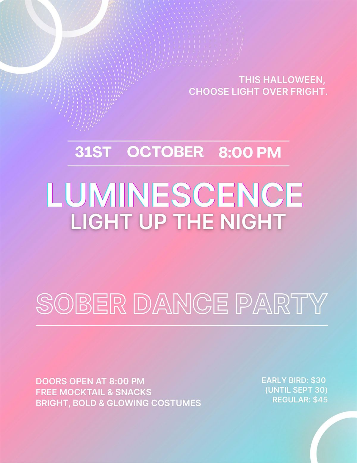 Luminescence: Light up the Night!