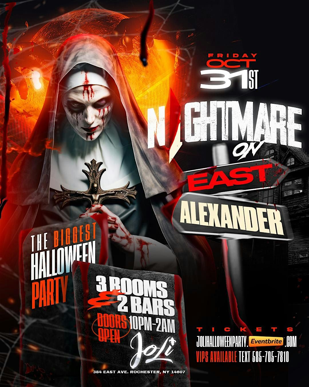 NIGHTMARE ON EAST & ALEXANDER \u201cTHE BIGGEST HALLOWEEN PARTY\u201d