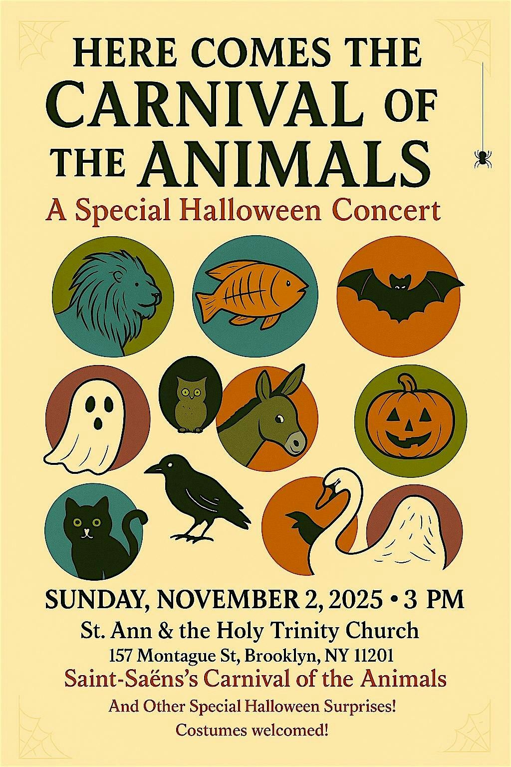 A Special Halloween Concert  "Here Comes the Carnival of the Animals!"