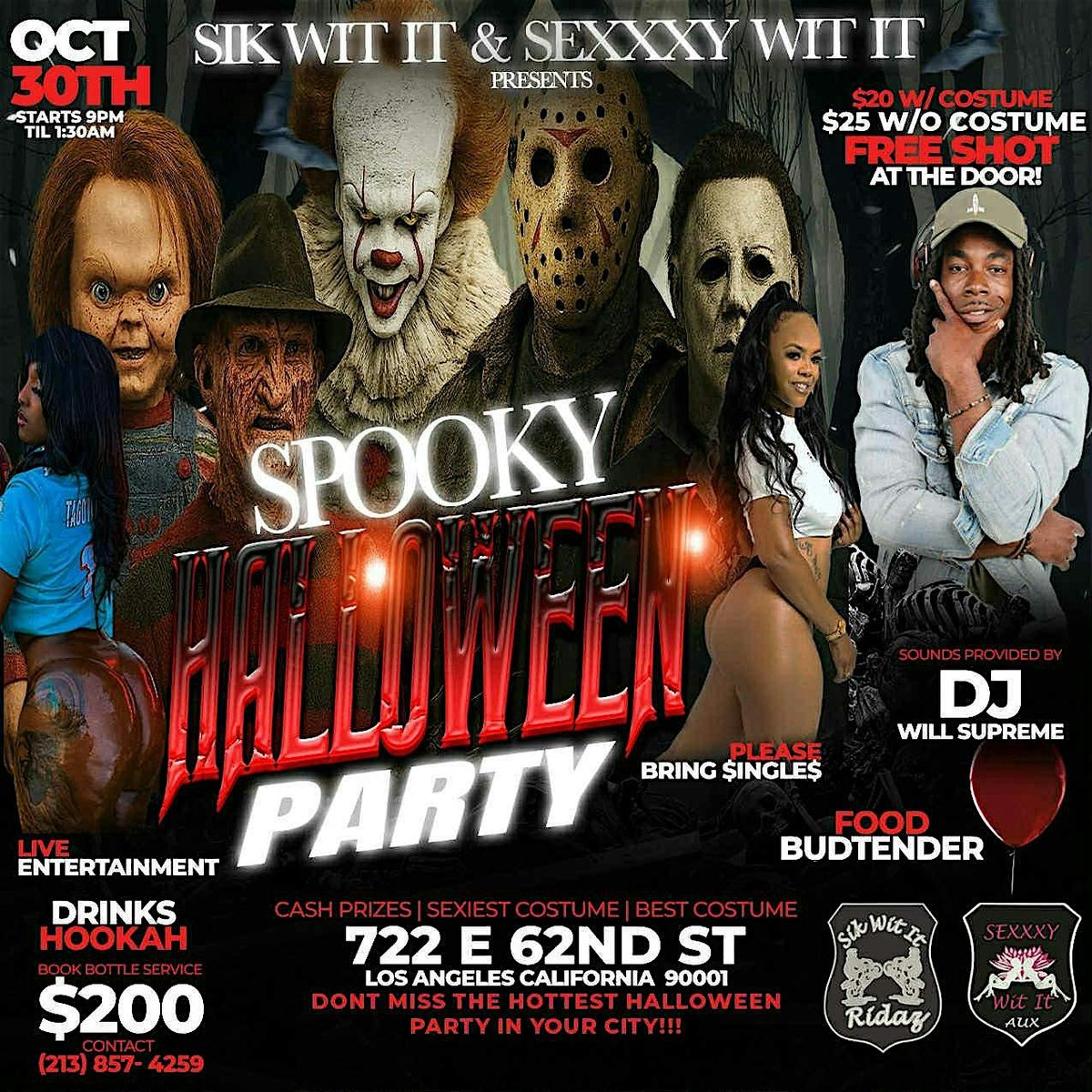 Sik Wit It & SeXxxy Wit it Spooky Halloween Party