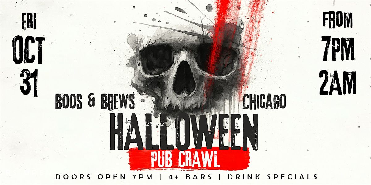 Boos & Brews Halloween Pub Crawl Chicago 2025
