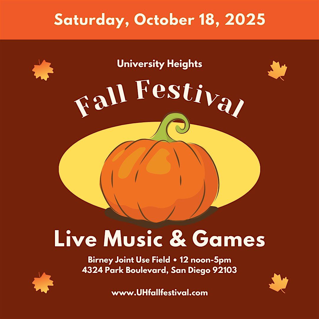 San Diego's Best Fall Festival \u2022 University Heights Fall Festival