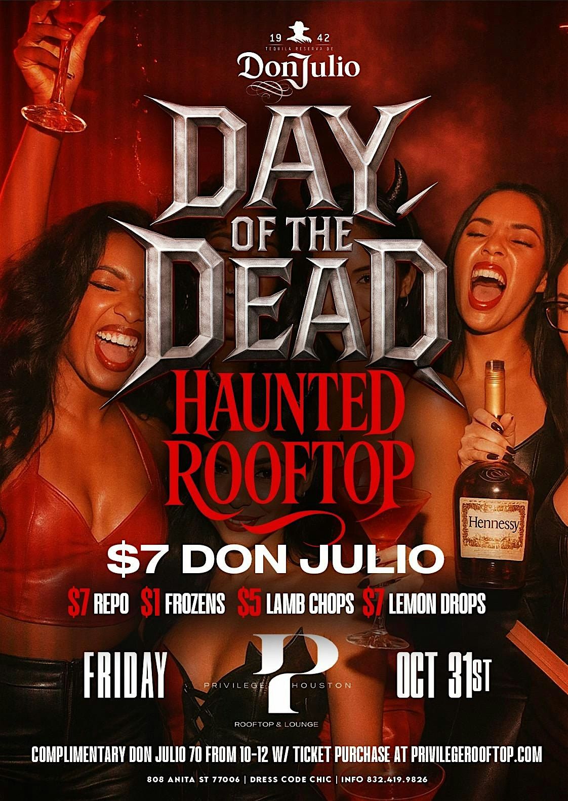 Oct 31 | Day of the Dead Haunted Rooftop at The All New Privilege