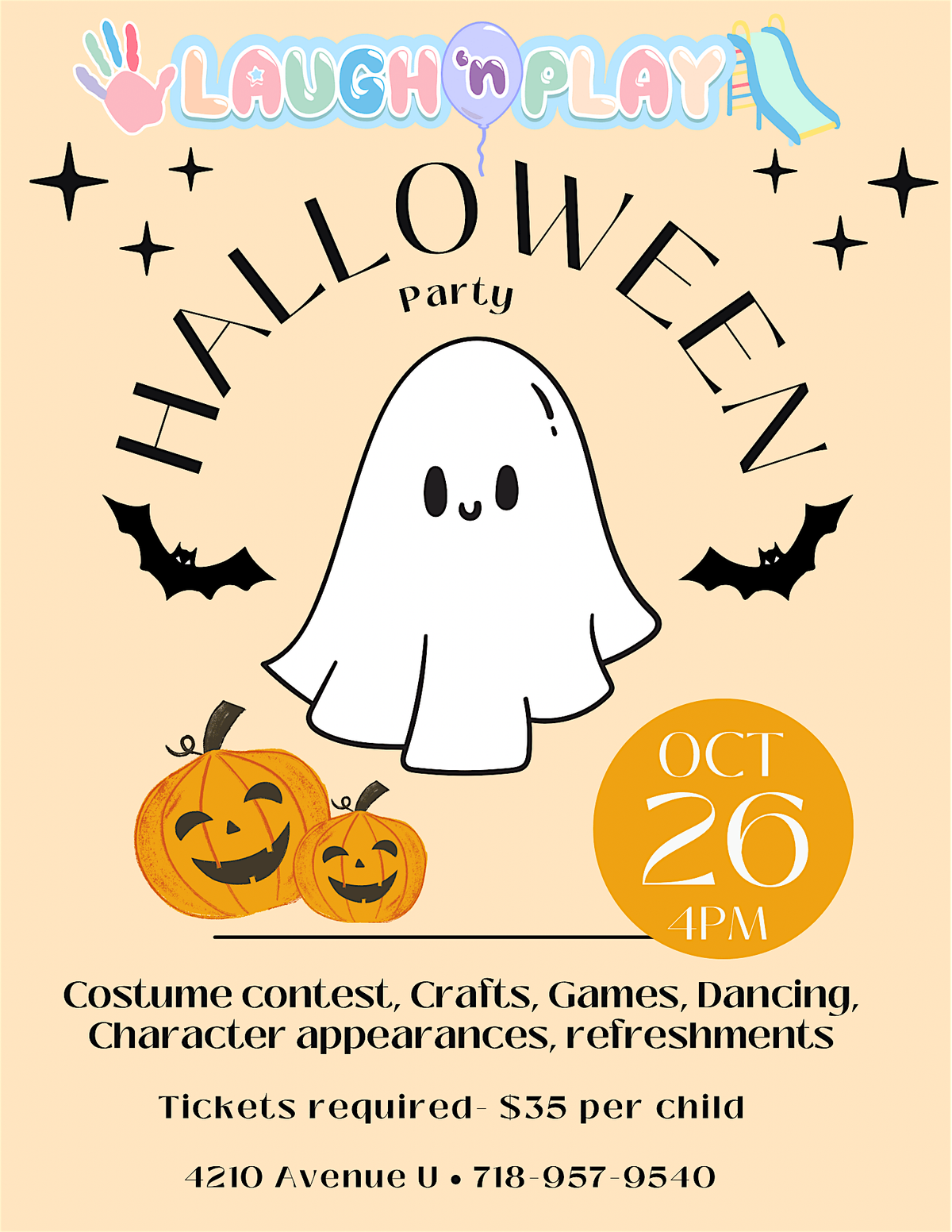Halloween Party @ Laugh \u2018N Play