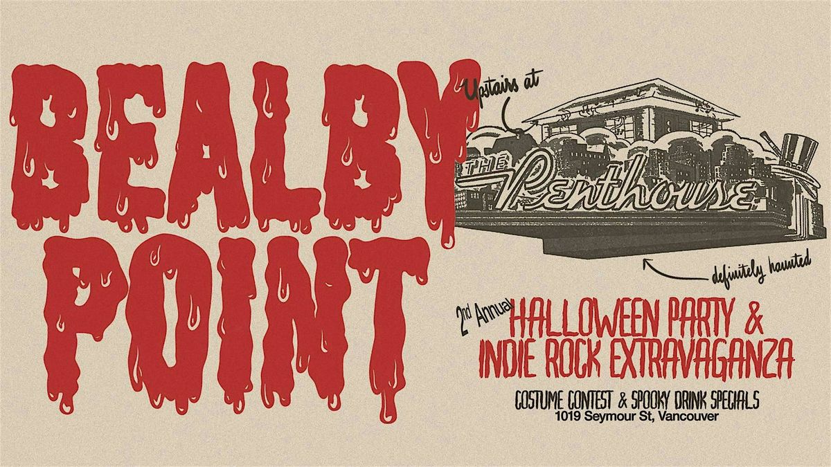 Bealby Point - Halloween Party & Indie Rock Extravaganza
