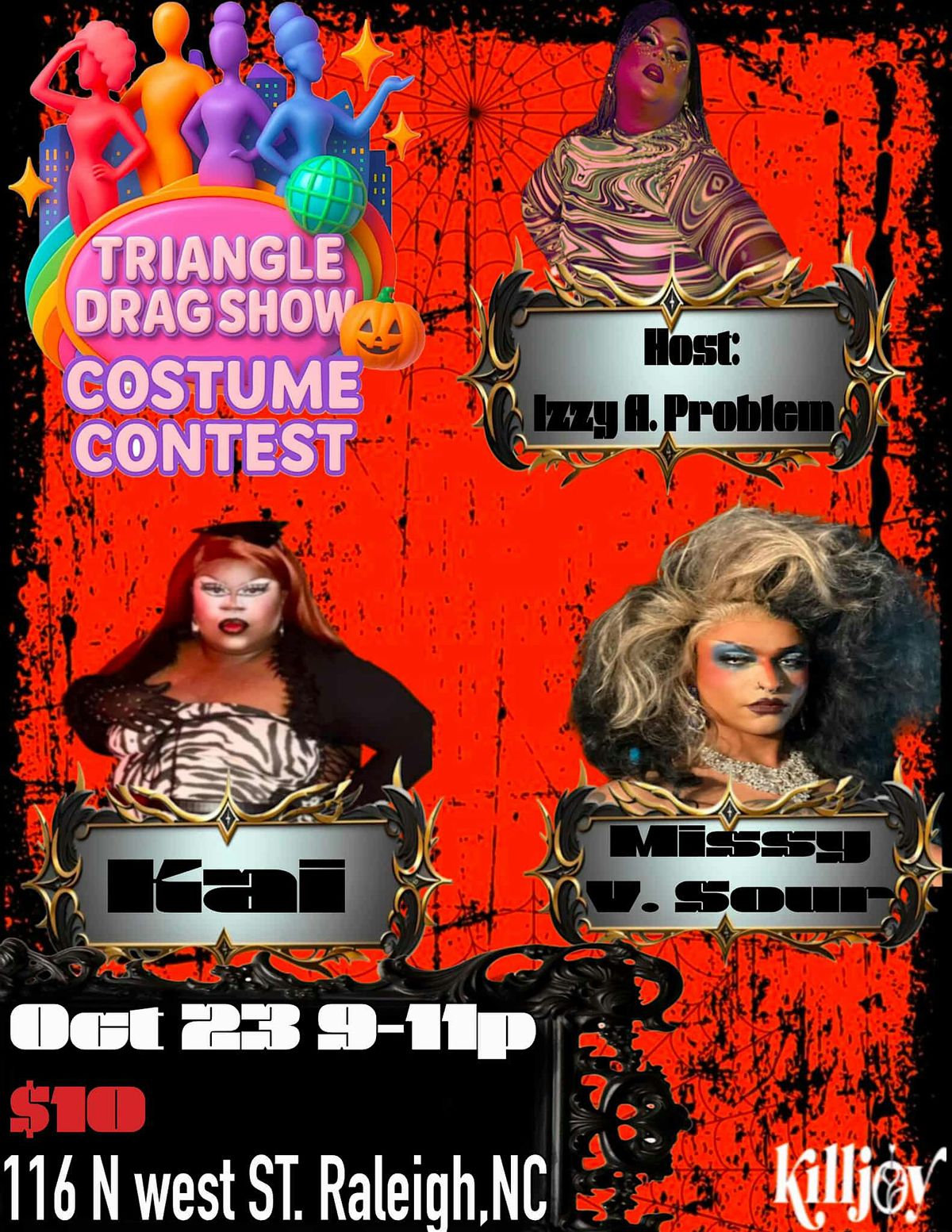 " HALLOWEEN COSTUME CONTEST" Triangle Drag