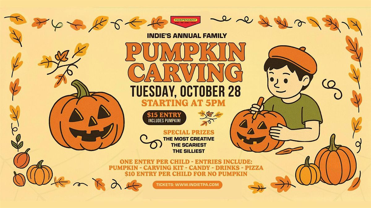 Indie's Annual Family Pumpkin Carving!