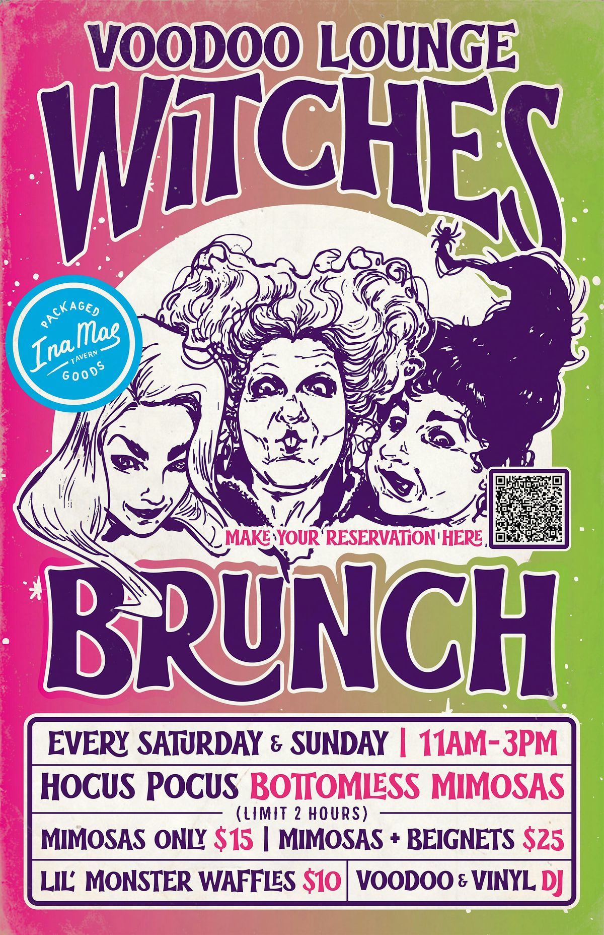 Ina Mae Tavern in Wicker Park, Voodoo Lounge Pop Up - Witches Brunch