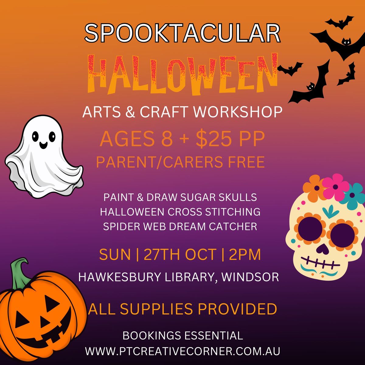 HALLOWEEN SPOOKTACULAR ARTS & CRAFTS WORKSHOP