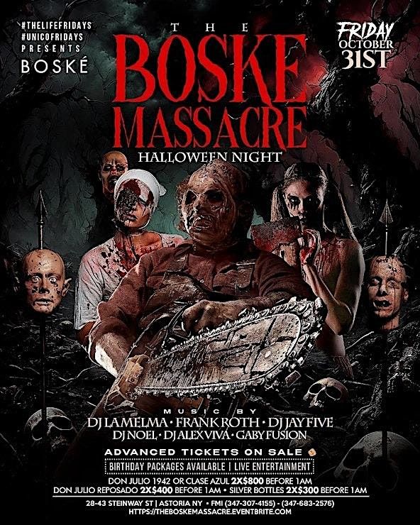 Astoria Halloween Party 2025 \u2013 The Boske Massacre | NYC Events Guide