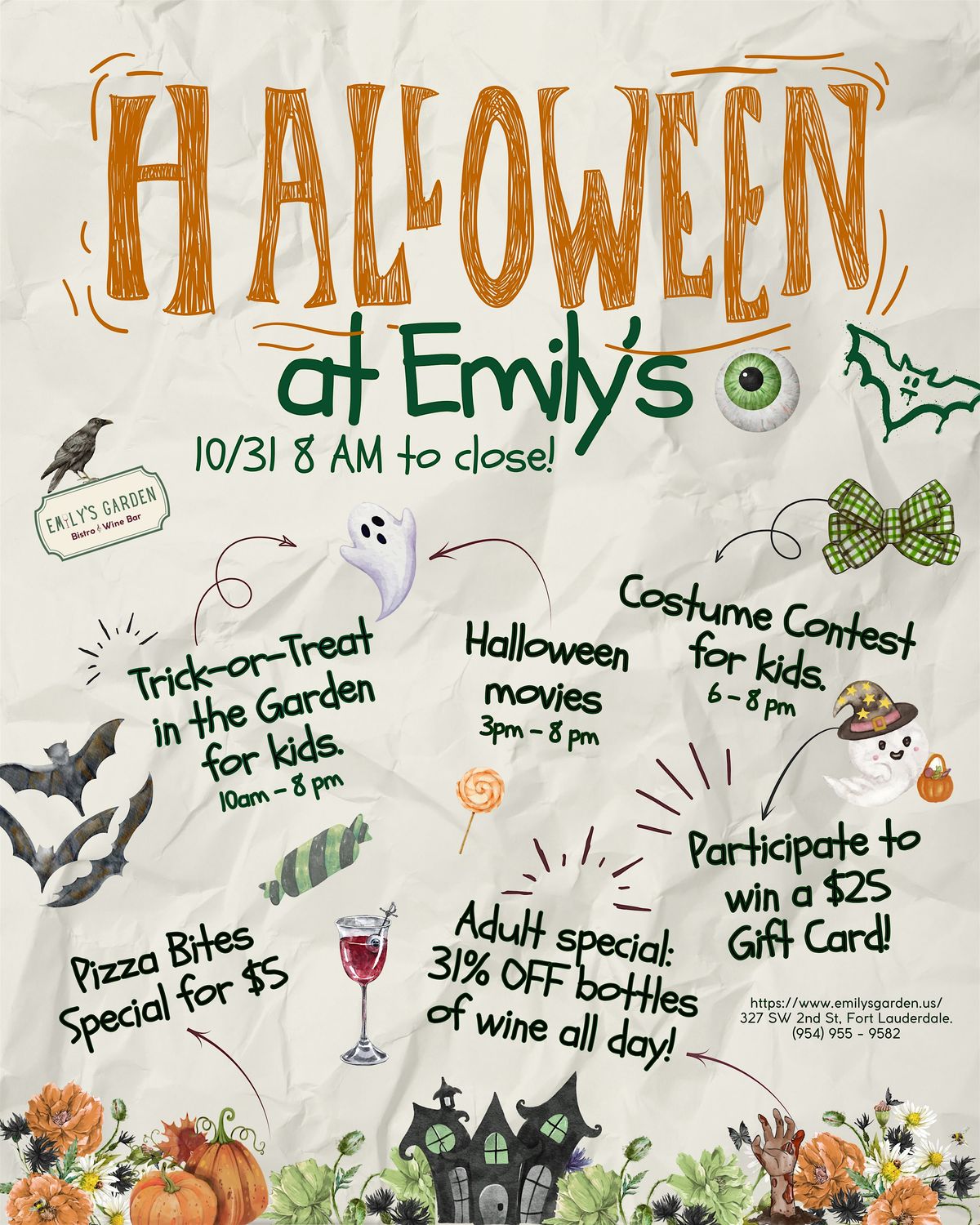 Halloween at Emily's Garden!