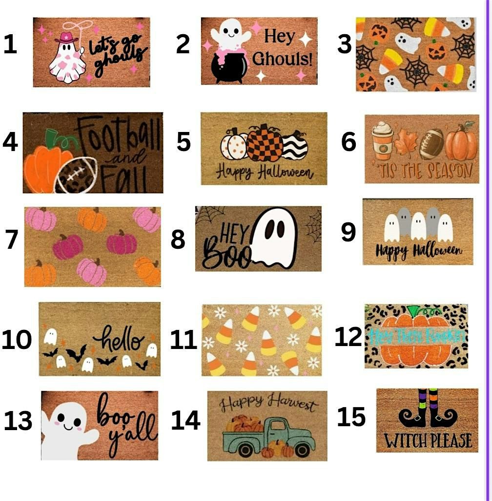 Halloween Doormat Paint Day & Milkshakes