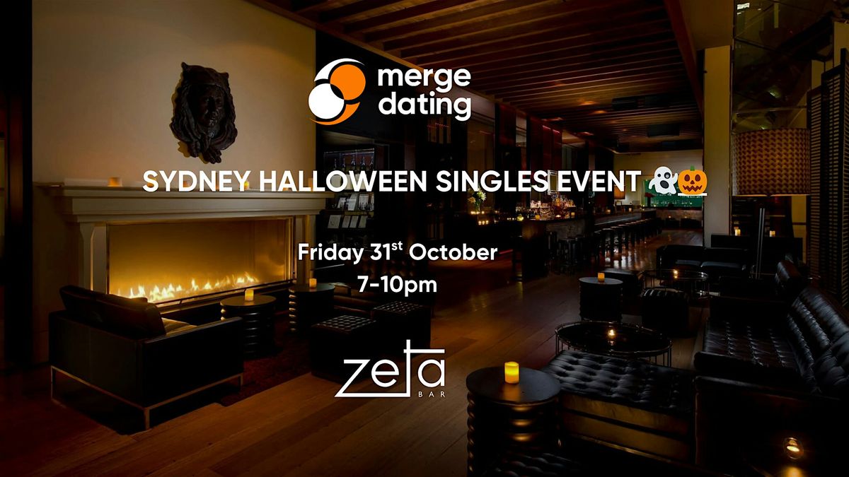 Sydney Halloween Singles Event | Ages 30-40| Zeta Bar | Friday 31st October