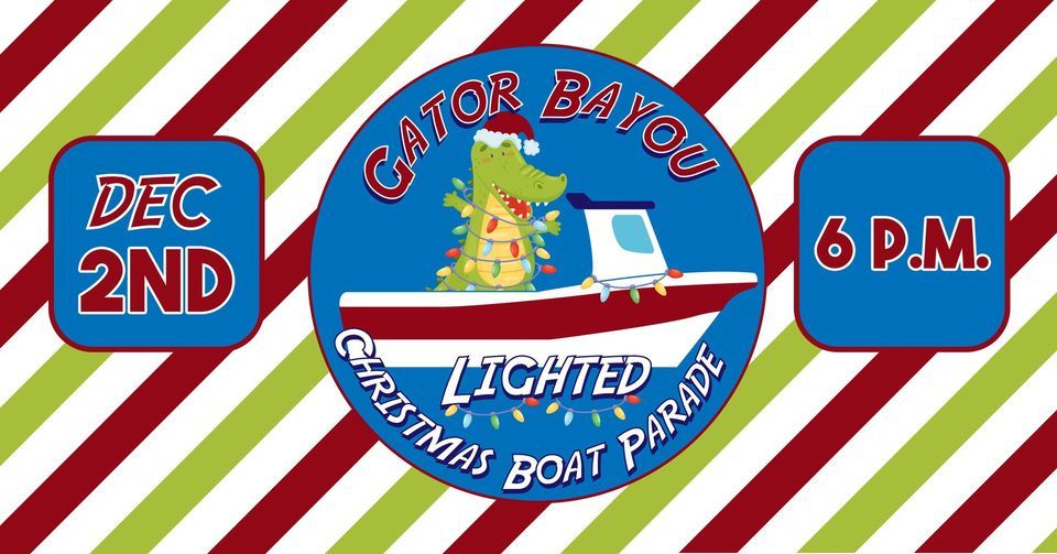 Fourth Annual Gator Bayou Lighted Christmas Boat Parade Dickinson
