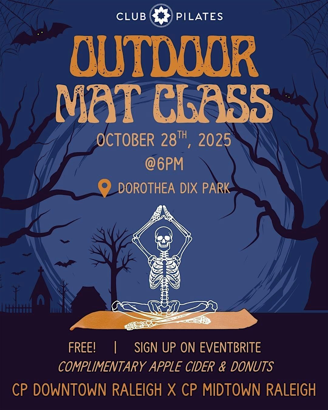 Spooky Fall Mat Class x Club Pilates: Free!