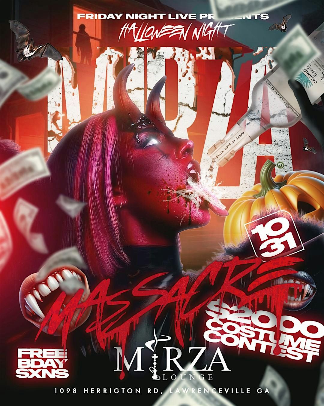 Mirza Massacre Halloween Night @ Mirza ($2000 Cash Prize Costume Contest)