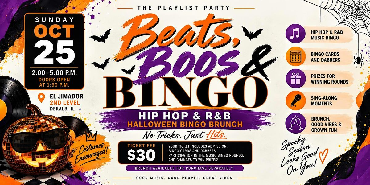 Beats, Boos & Bingo: Hip Hop & R&B Halloween Bingo Brunch in DeKalb ...
