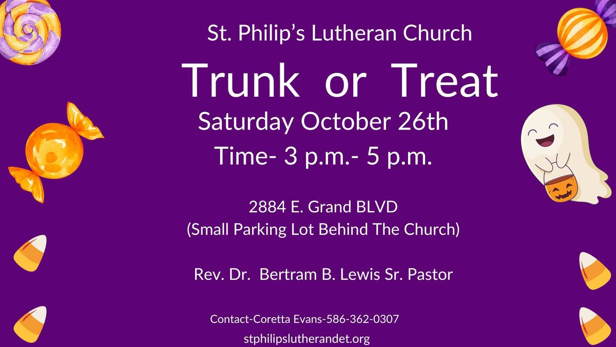 Trunk or Treat at St. Philip's Lutheran Church