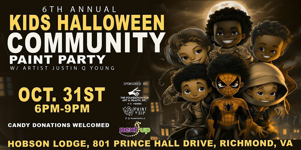 Kids Halloween Community Paint Party