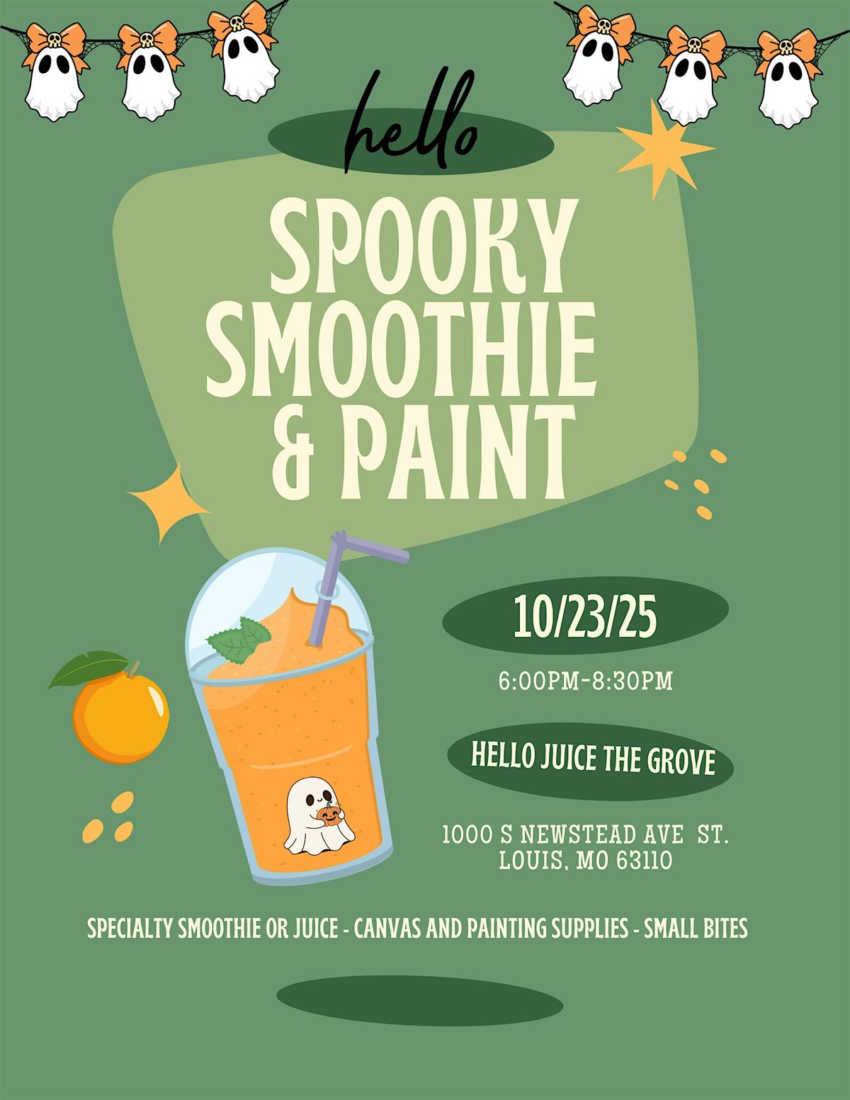 Spooky Smoothie & Paint