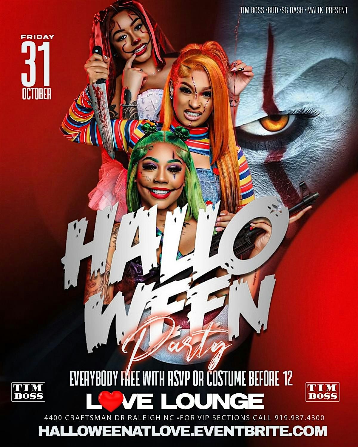 Free Friday Halloween at CLUB LOVE