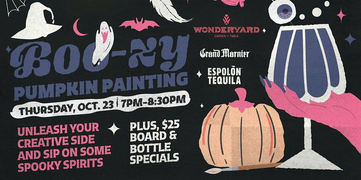 BOOzy Pumpkin Painting at Wonderyard