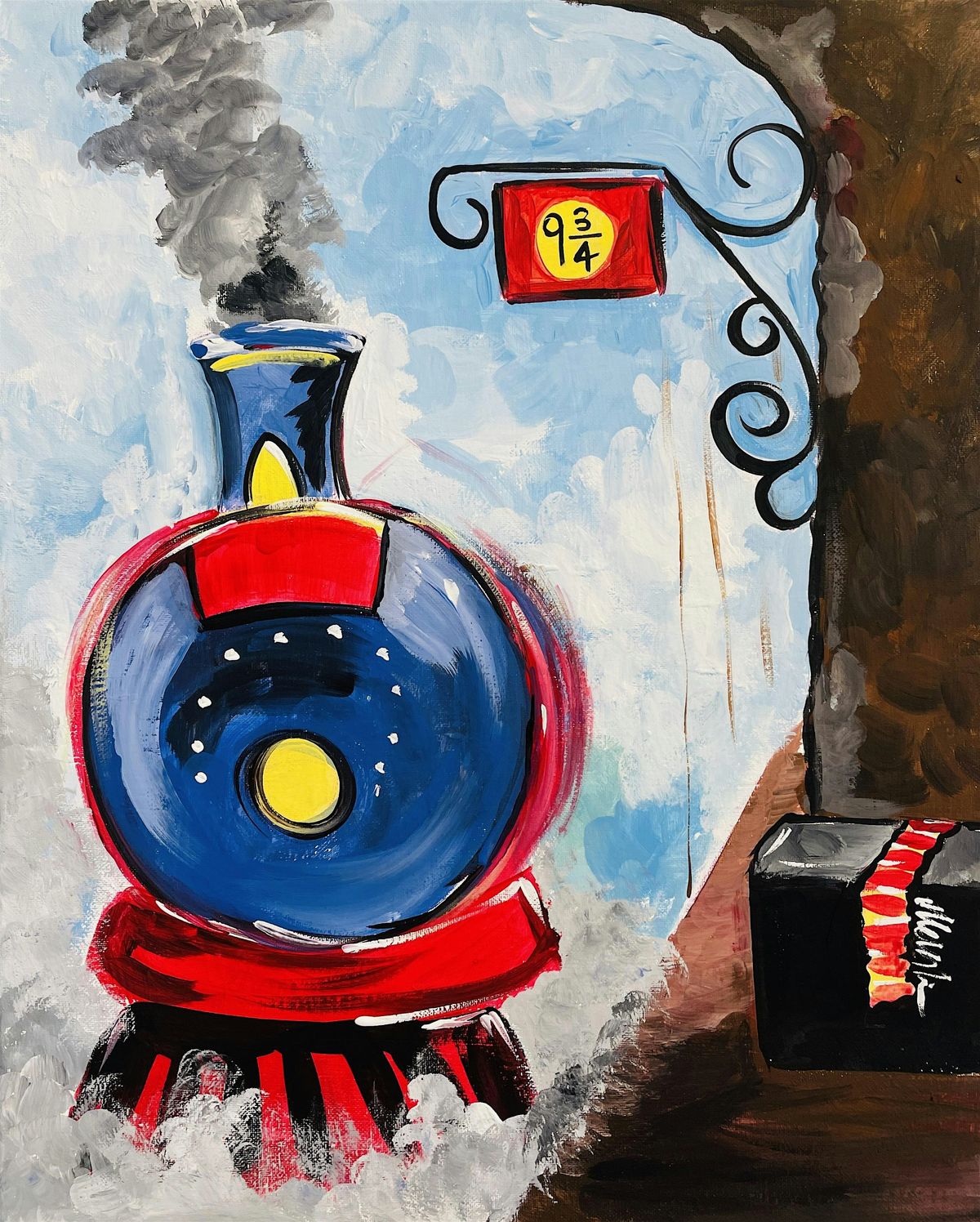 Halloween Sip n Paint evening - Platform 9 3\/4
