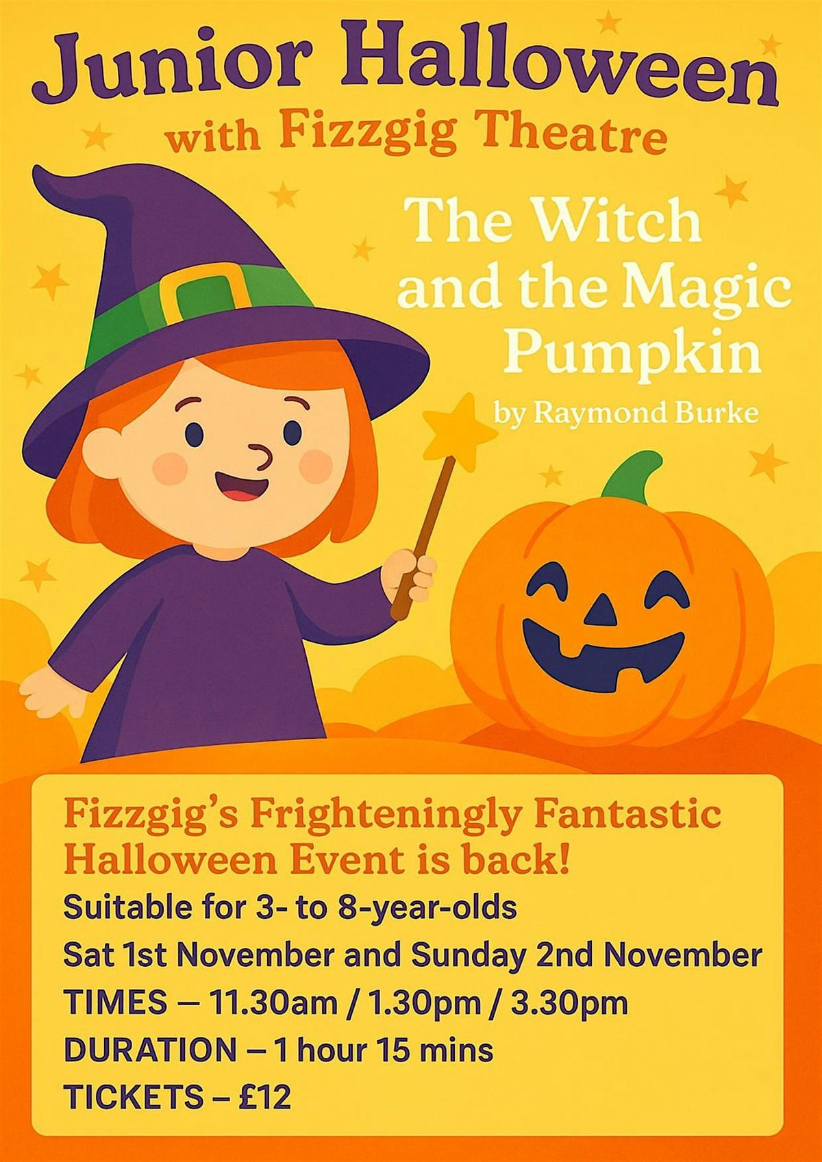 Junior Halloween Spooktacular!  Children must be accompanied by an adult