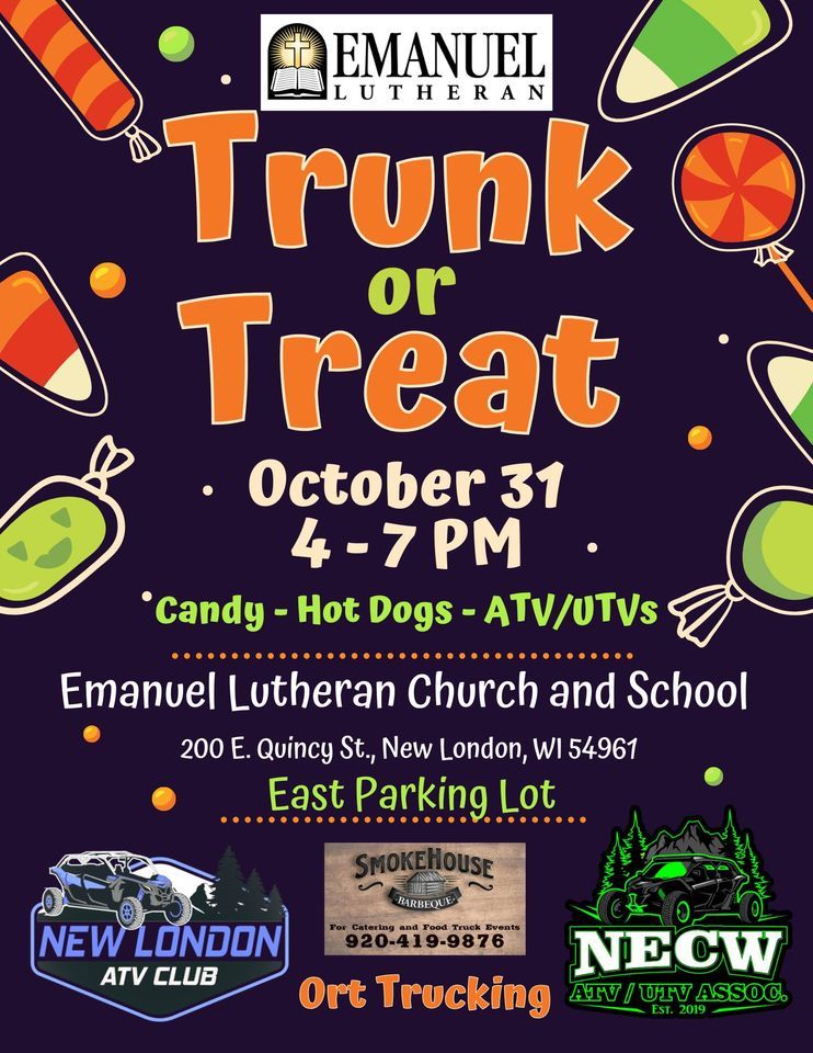 Emanuel Lutherans Trunk or Treat Emanuel Lutheran Church and School