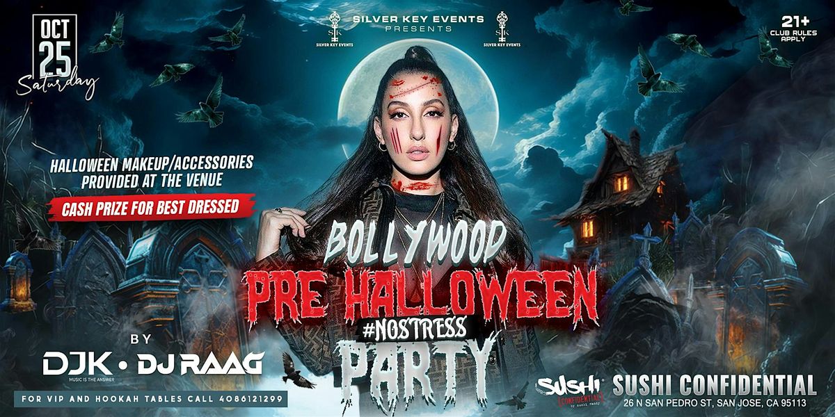 BOLLYWOOD Pre-HALLOWEEN PARTY #NoStress | Sushi Confidential | Oct 25