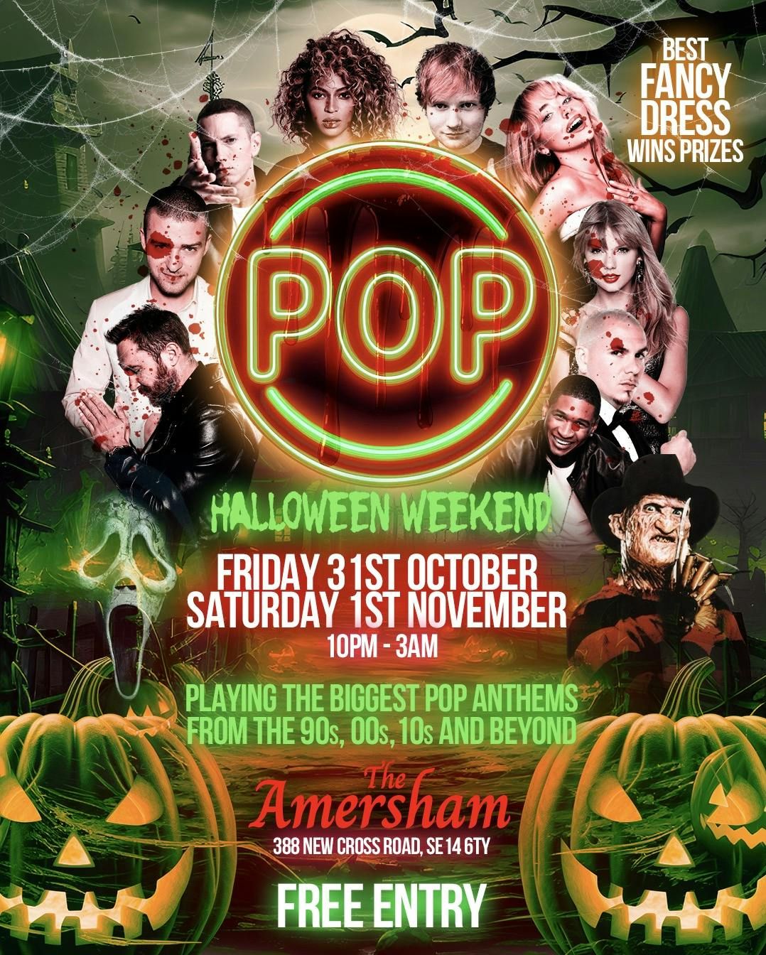 HALLOWEEN - FREE PARTY! Friday 31st October