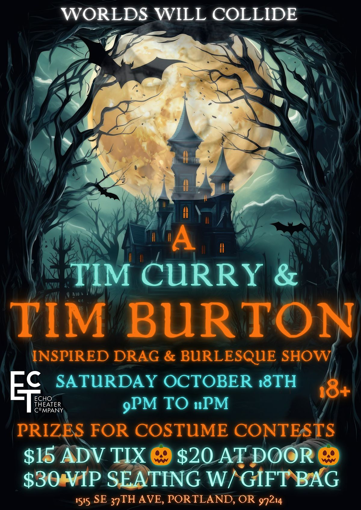 A Tim Curry & Tim Burton Inspired Drag & Burlesque Show