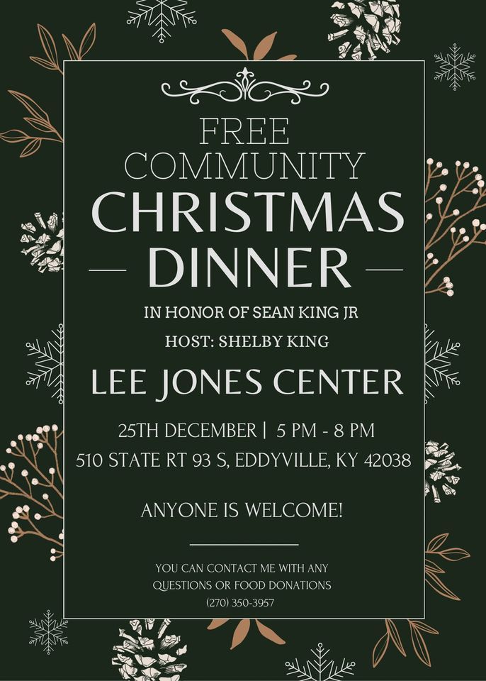 Free Community Christmas Dinner | Lee S. Jones Convention Center ...