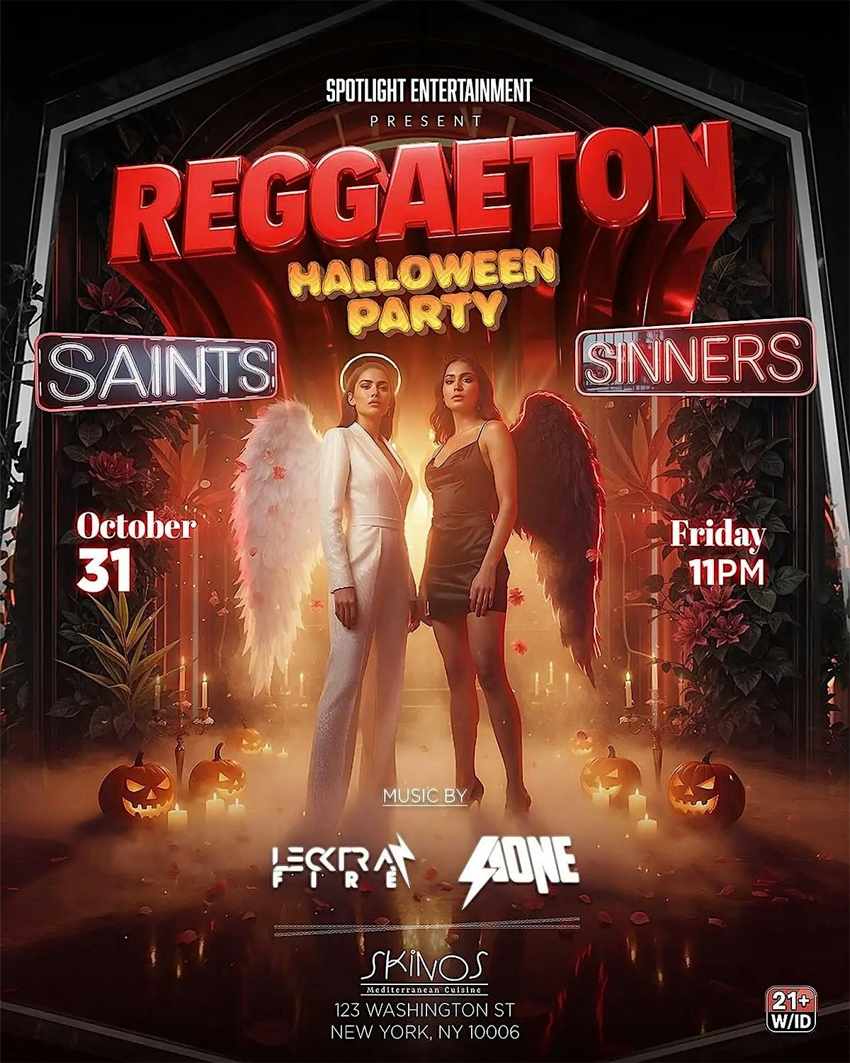 Skinos NYC Halloween Party: Saints & Sinners