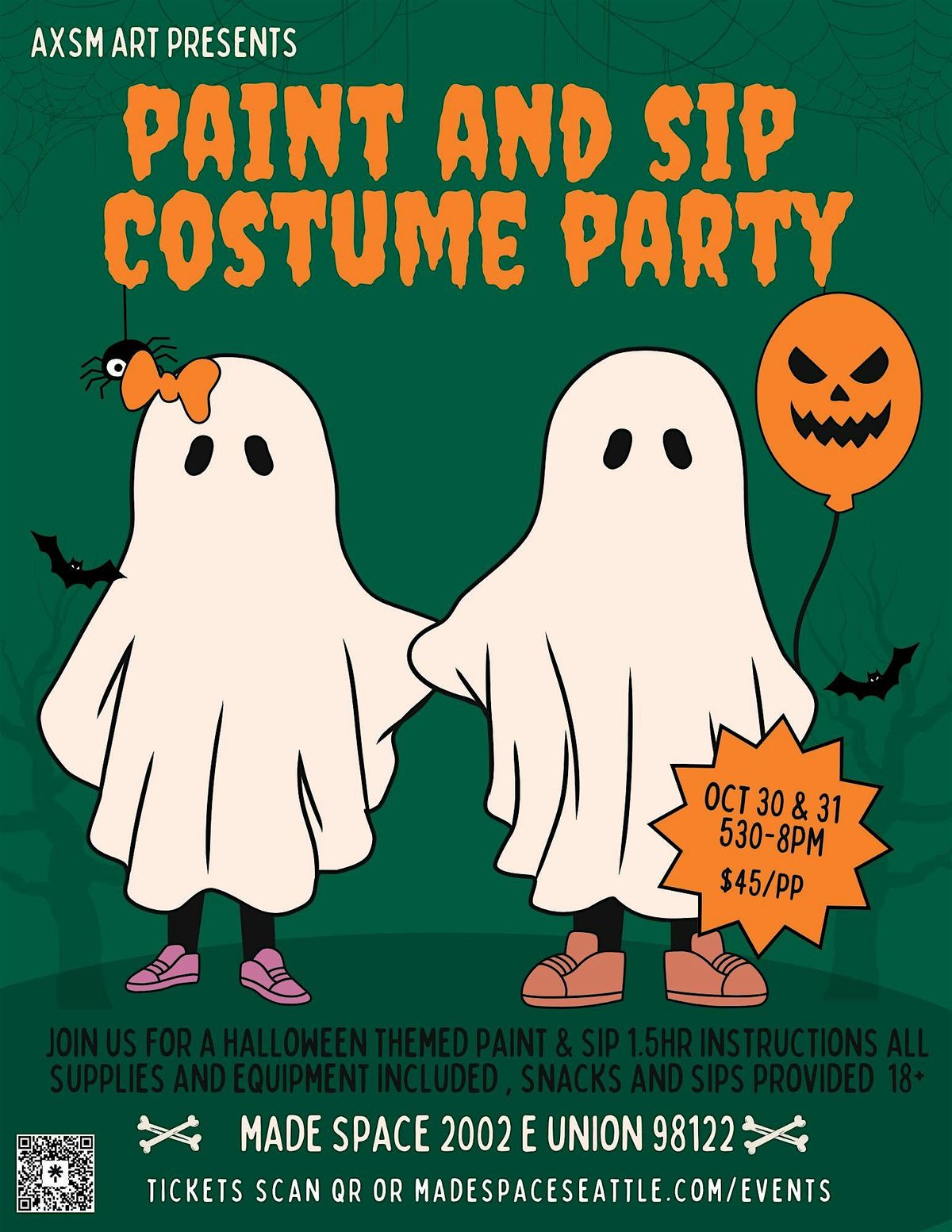 Halloween Paint & Sip Costume Party