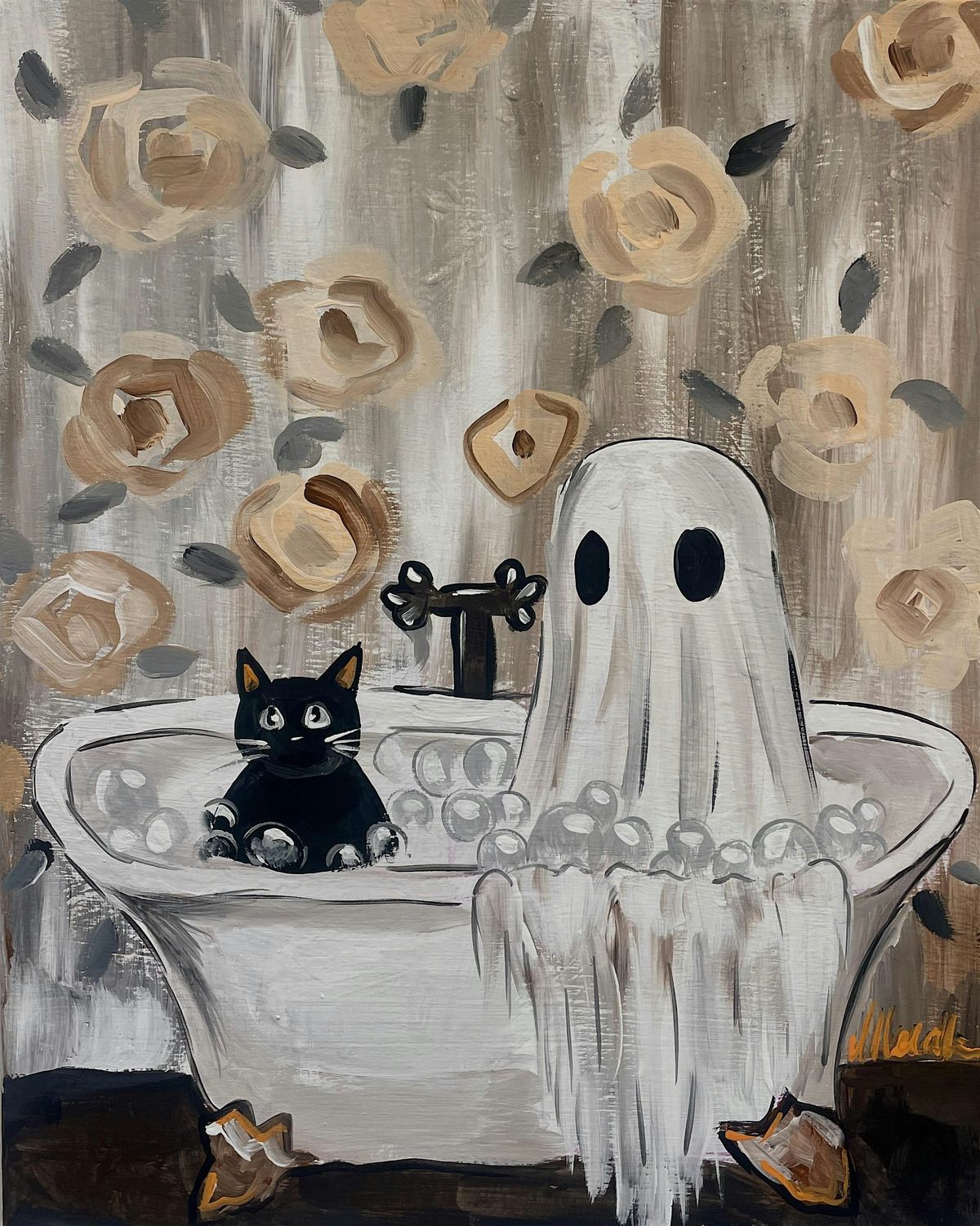 Halloween Sip n Paint Evening - Spooky Bubble Bath