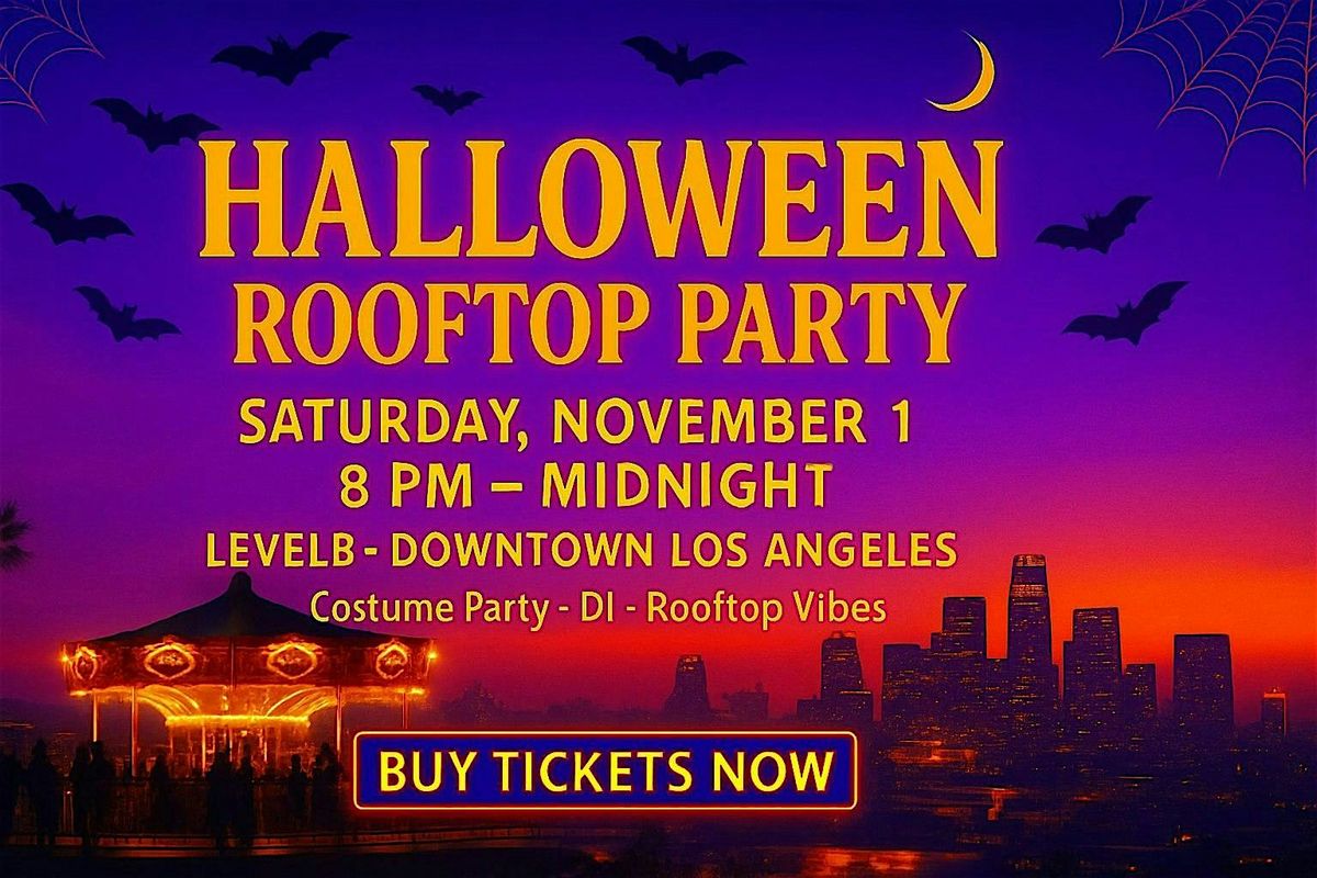 Halloween Rooftop Costume Party - Downtown LA