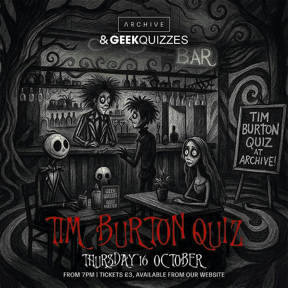 Tim Burton Quiz Event