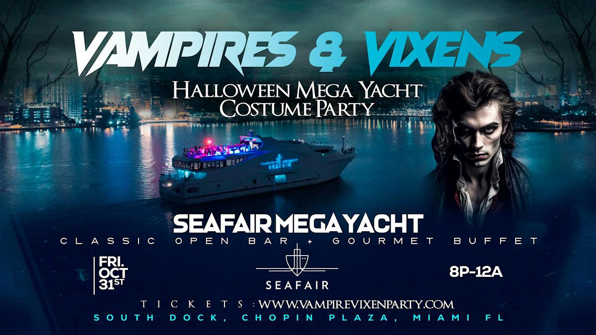 Miami's Ultimate Halloween Yacht Party: Aboard the $40M Seafair Mega Yacht