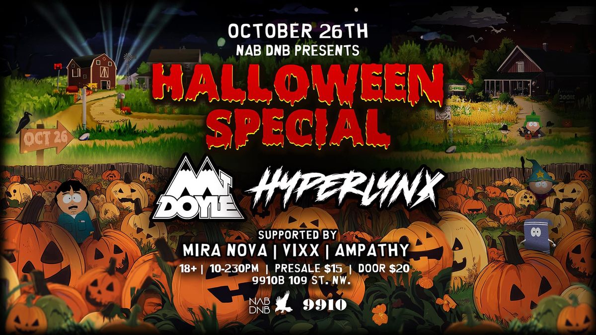 NAB DNB'S HALLOWEEN SPECIAL WITH MT.DOYLE & HYPERLYNX