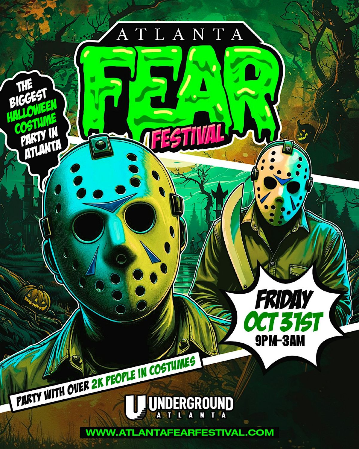 FEAR FEST | The Biggest Halloween Fest In Atlanta HALLOWEEN NIGHT